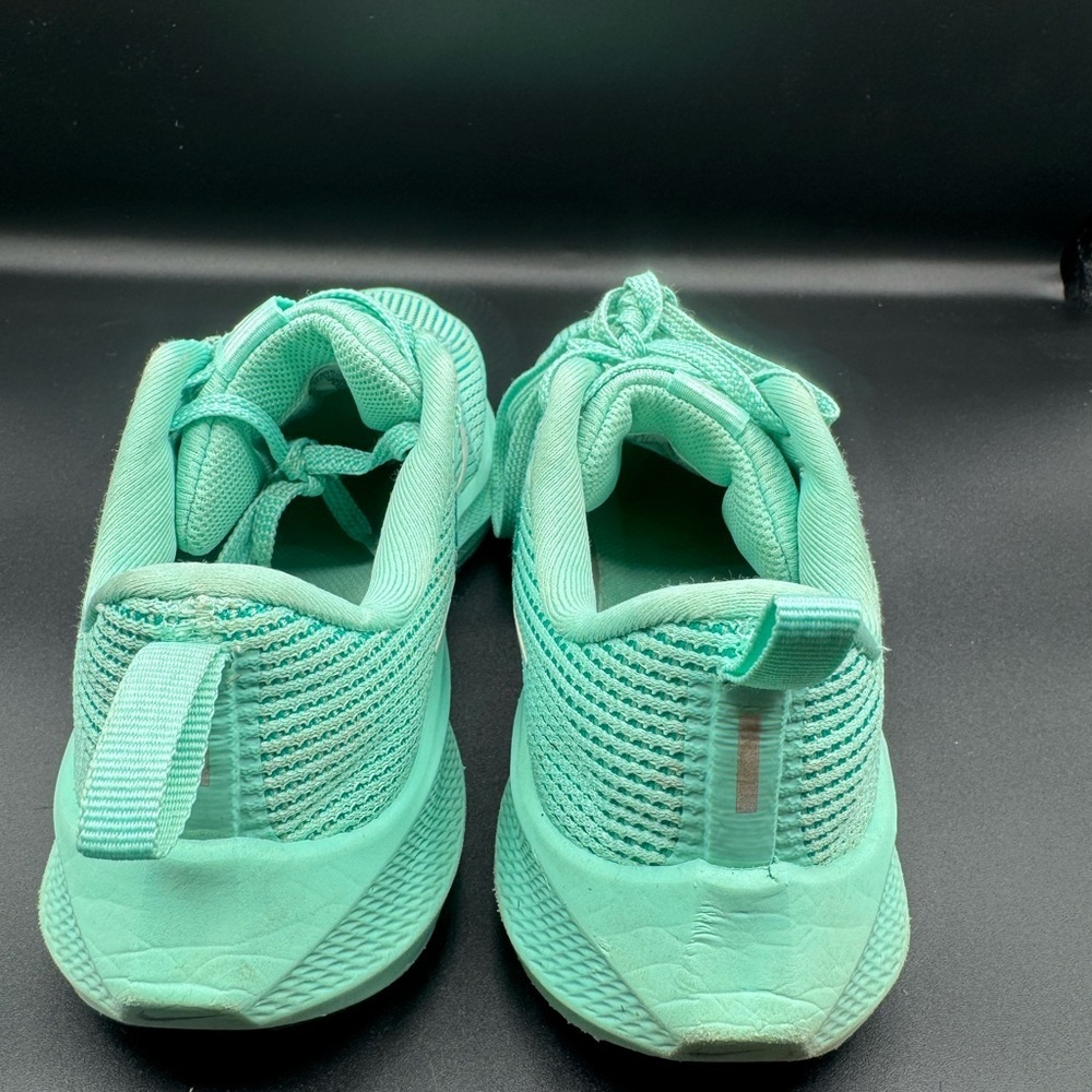 Nike Green and Black Athletic Shoes with Mesh Upper - Picture 3 of 15